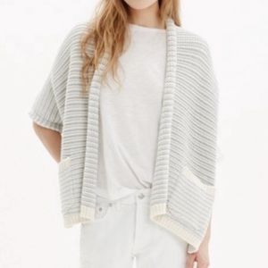 Madewell Chunky Knit Oversized Curl Up Cardigan